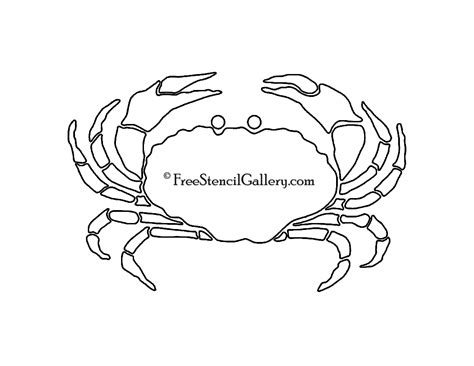 Crab Stencil Printable
